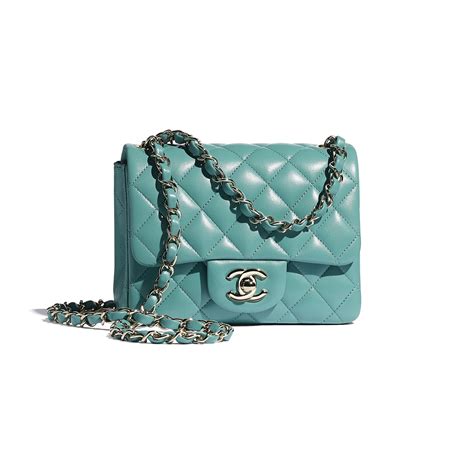 chanel denim flap bag green|Chanel mini flap bag lambskin.